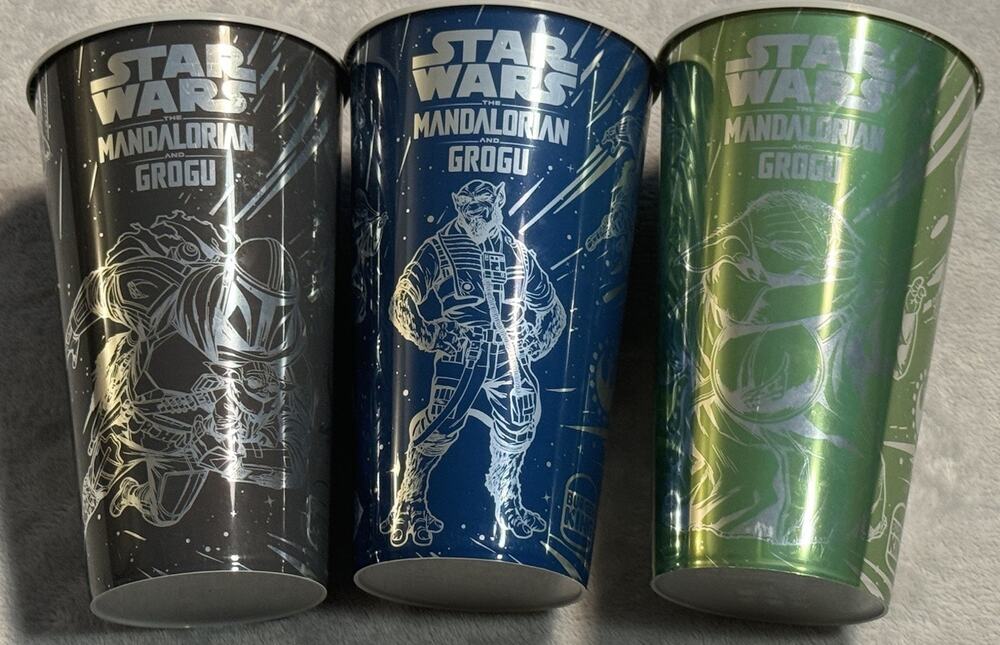 Star Wars Burger King The Mandalorian & Grogu Promotional Plastic Cups 2026 New